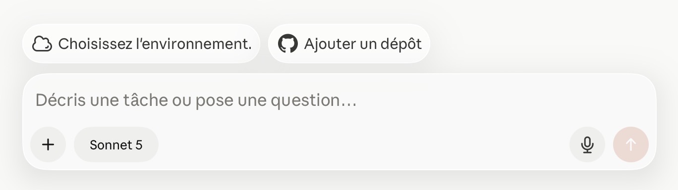 Bouton Ajouter un dépôt dans l'app Claude